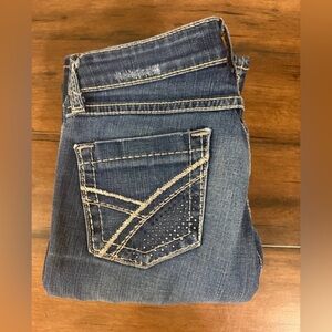 BKE Womens 26x 35.5 Sabrina Bootcut Denim Pants Stretch Casual